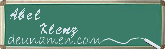 Abel Klenz Visitenkarte